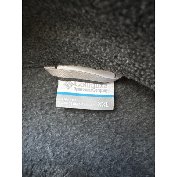 Men's Columbia Gray Fleece Jacket Size XXL - Picture 5 of 5